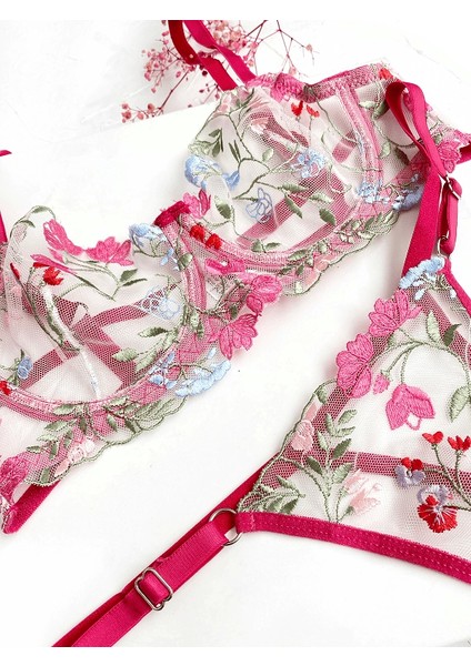 Çiçek Işlemeli Sütyen Takım modelleri