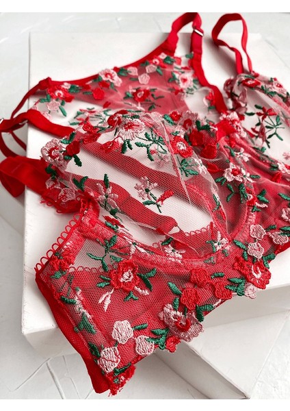 Çiçekli Balenli Sütyen Takım fiyatları