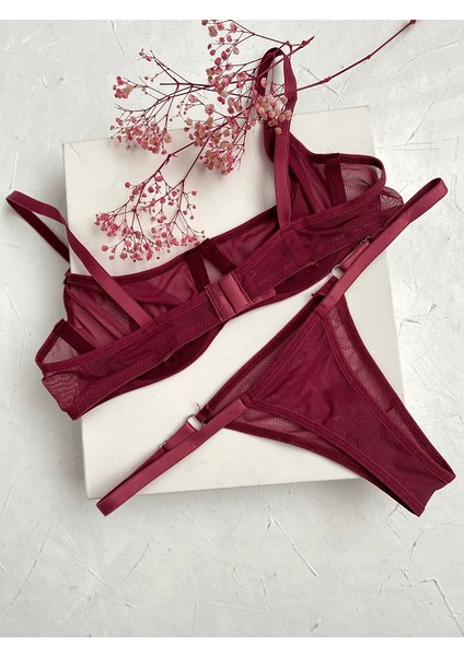 Halka Detaylı Tül Sütyen Takım fiyatları