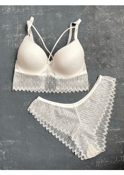 Gece İncisi Push Up Ip Detaylı Bralet Takım