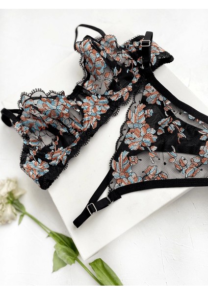 Çiçek Işlemeli Sütyen Takım fiyatları