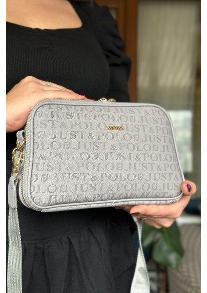 Uzun Askılı 5 Bölmeli Özel Seri Kadın Çapraz Postacı Omuz Çantası 2053-GD Gri Kombin fiyatları