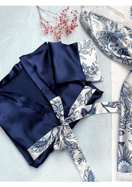 Çiçekli Sabahlık Gecelik Takım fiyatları