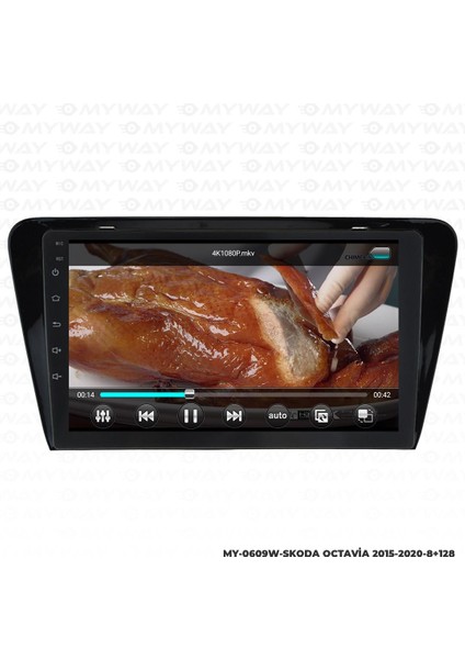 Skoda Octavia Android 12 Multimedya Carplay 4gb RAM+64GB HDD 2015-2020 Navigasyon Ekran