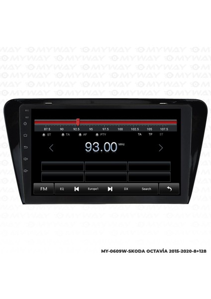 Skoda Octavia Android 12 Multimedya Carplay 4gb RAM+64GB HDD 2015-2020 Navigasyon Ekran