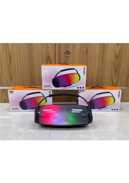 Taşınabilir Pluse6 Yeni Tasarımı Ile Rgb LED Işıklı Bluetooth Hoparlör