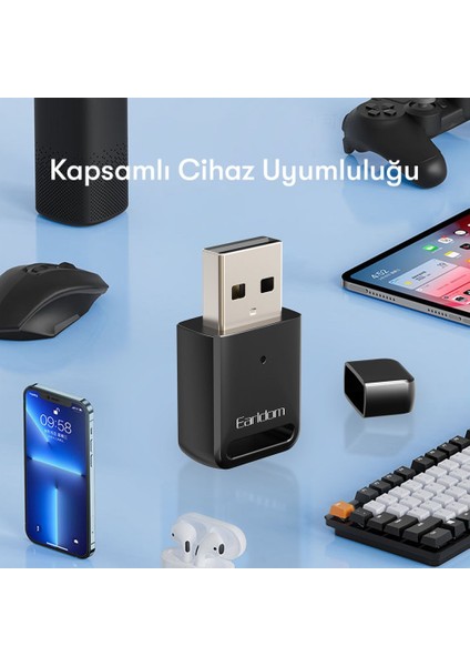 USB Bluetooth 5.0 Adaptörü Alıcı Verici Edr Dongle