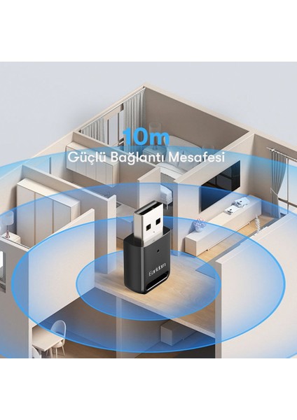 USB Bluetooth 5.0 Adaptörü Alıcı Verici Edr Dongle