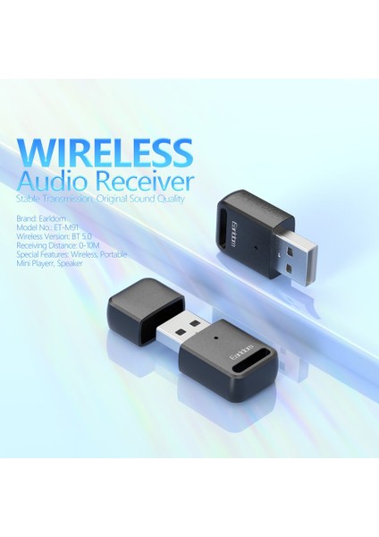 USB Bluetooth 5.0 Adaptörü Alıcı Verici Edr Dongle