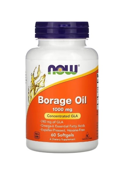 Borage Oil, Concentration Gla, 1,000 mg, 60 Softgels