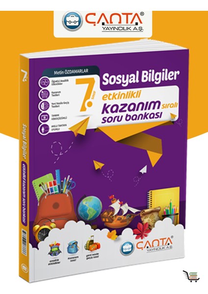 Çanta Yayınları 7.Sınıf Etkinlikli Sosyal Bilgiler Soru Bankası 2024