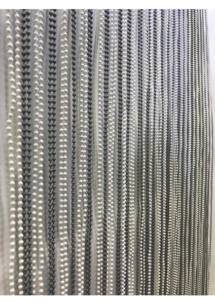 Kapı Boncuk Perdesi Gri Beyaz fiyatları