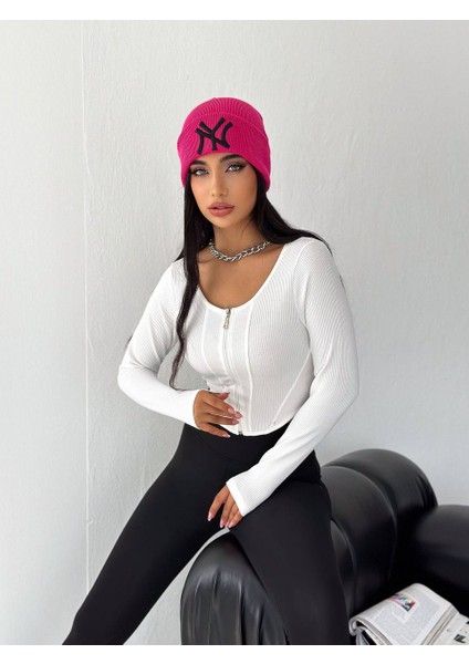 Parçalı Fermuarlı Crop modelleri