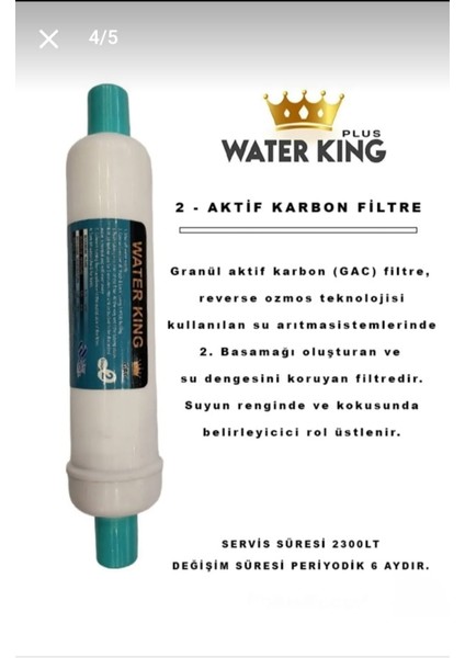 Water King Waterking Su Arıtma Cihazı Aqutic Membran 11 Aşama Mineralli Cihaz 6'lı