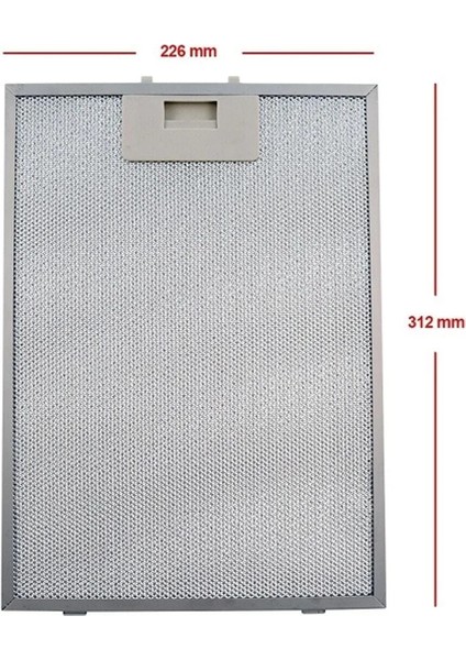 Kumtel DA6-833 Aspiratör & Davlumbaz Metal Yağ Filtresi, ile Uyumlu
