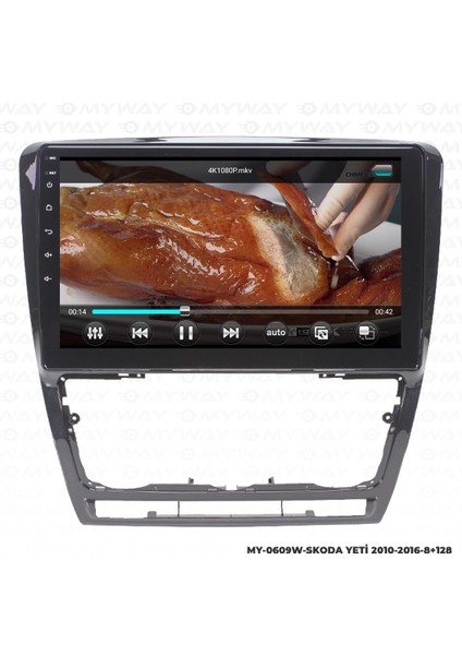 Skoda Yeti Android 12 Multimedya Carplay 4gb RAM+64GB HDD 2010-2016 Navigasyon Ekran