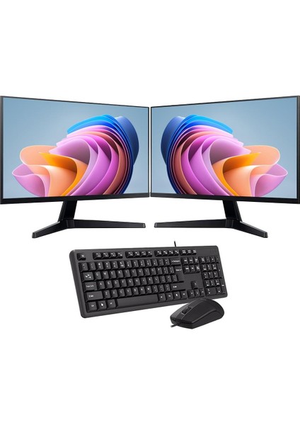 Intel I7 13700 8gb 240GB SSD Çift 24" Monitörlü Ev ve Ofis Bilgisayarı (Business) modelleri