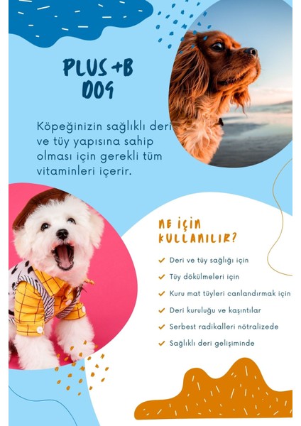 Köpekler Için Tüy Sağlığı Damlası - Plus B -Tüy Dökülmesini Engelleme