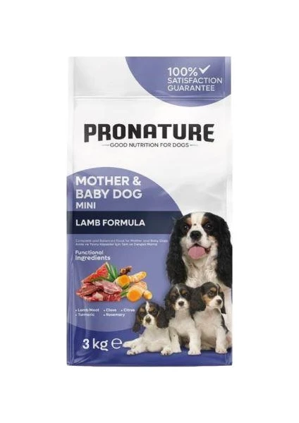 Mother & Baby Kuru Köpek Maması (Mini) Kuzu Etli 3 kg