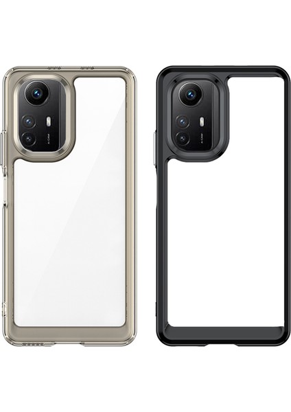 Xiaomi Redmi Note 12S 4g Shield Serisi Darbeye Dayanıklı Yarı Esnek Plastik Tpu Kılıf - AL8100