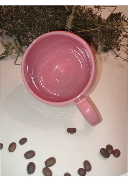 El Yapımı Toprak Pembe Çift Kişilik Kupa Bardak & Nescafe - Filtre Kahve - Süt Kupası - Kulplu Çömlek - Doğum Günü - Anneler Günü - Sevgililer Günü - Kutlama - Yeni Iş - Kadınlar Günü fırsatları