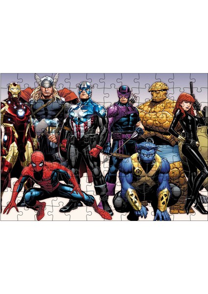 Ahşap Mdf Puzzle Yapboz Avangers 120 Parça 25*35 cm