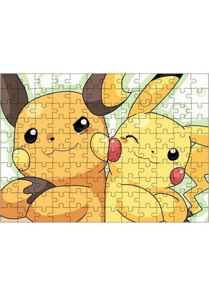 Ahşap Mdf Puzzle Yapboz Pikachu 120 Parça 25*35 cm