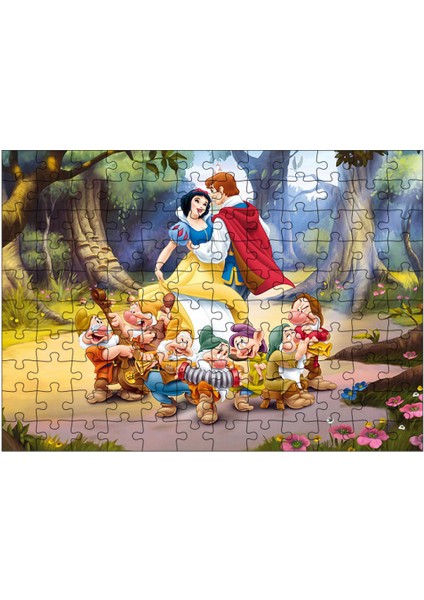 Ahşap Mdf Puzzle Yapboz Pamuk Prenses 120 Parça 25*35 cm