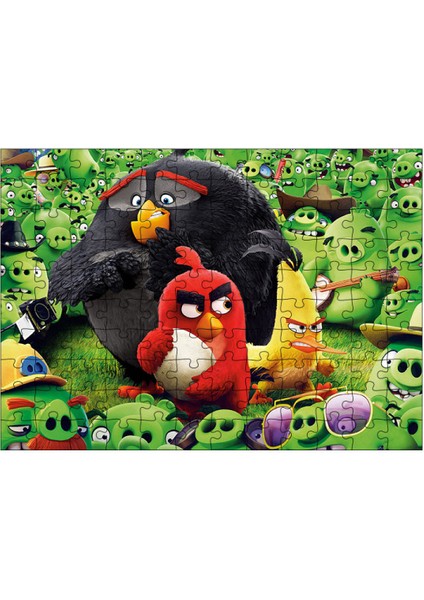 Ahşap Mdf Puzzle Yapboz Kızgın Kuşlar 120 Parça 25*35 cm