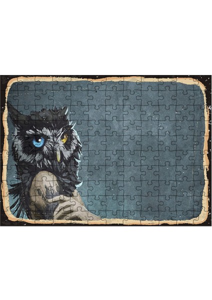 Ahşap Mdf Puzzle Yapboz Yavru Baykuş 120 Parça 25*35 cm