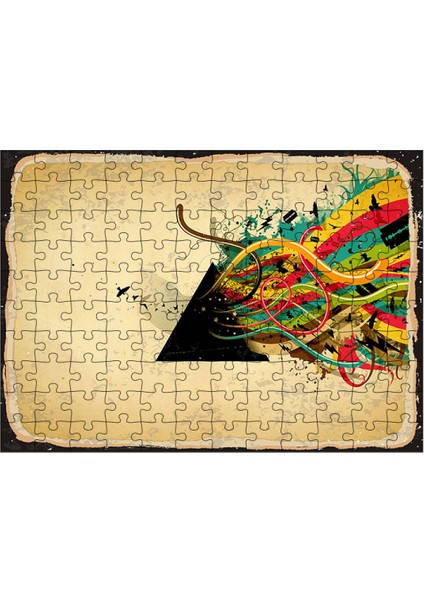 Ahşap Mdf Puzzle Yapboz Pink Floyd 120 Parça 25*35 cm