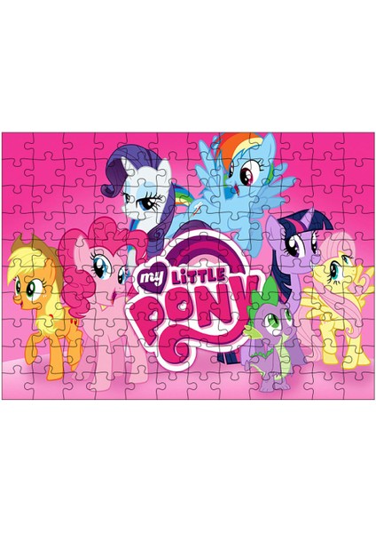 Ahşap Mdf Puzzle Yapboz My Little Pony 120 Parça 25*35 cm