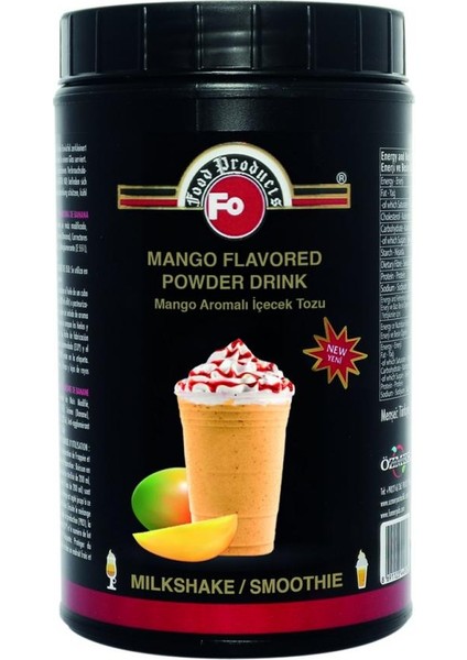 Mango Aromalı İçecek Tozu Milkshake 1 kg