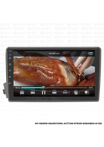 Ssangyong Actyon Android 12 Multimedya Carplay 4gb RAM+64GB HDD Navigasyon Ekran