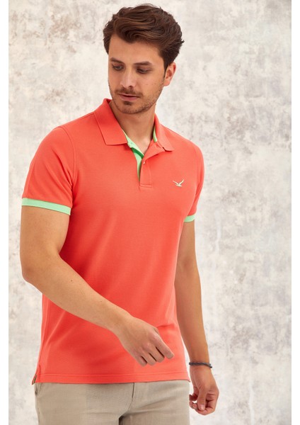 Tıde Erkek Polo Tişört - Mercan