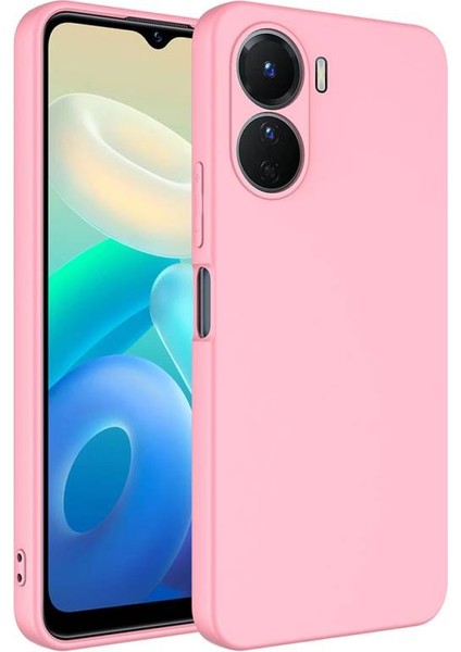 Vivo Y16 Içi Kadife Dolgulu Şık Candy Lansman Silikon Kılıf