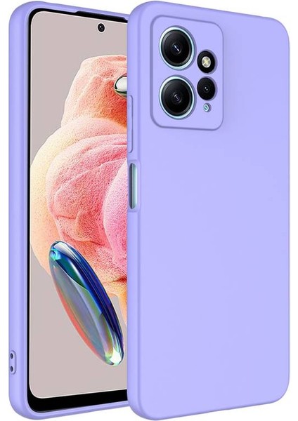 Redmi Note 12 4g Içi Kadife Dolgulu Şık Candy Lansman Silikon Kılıf