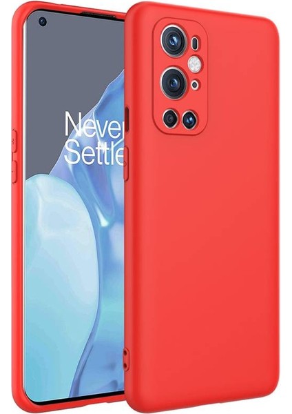 One Plus 9 Pro Içi Kadife Dolgulu Şık Candy Lansman Silikon Kılıf