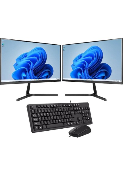 Intel I7 13700 8gb 120GB SSD Çift 21.5" Monitörlü Ev ve Ofis Bilgisayarı (Business)