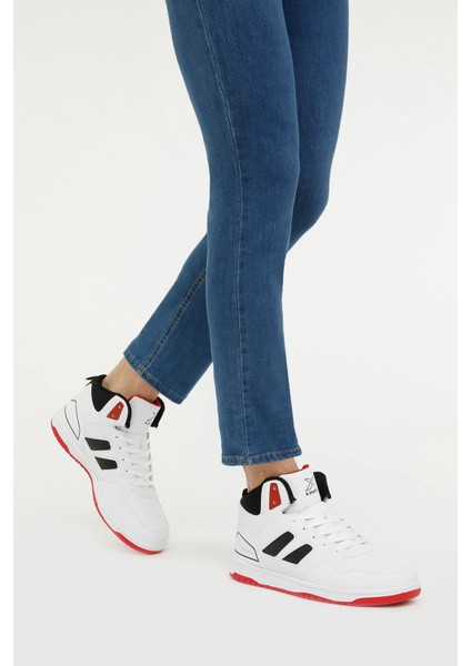 Gina Hi Pu Beyaz Boğazlı Erkek Sneaker Spor Ayakkabı