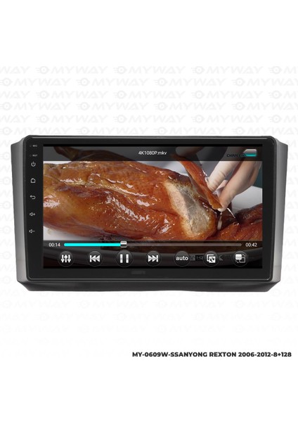 Ssangyong Rexton Android 12 Multimedya Carplay 4gb RAM+64GB HDD 2006-2012 Navigasyon Ekran