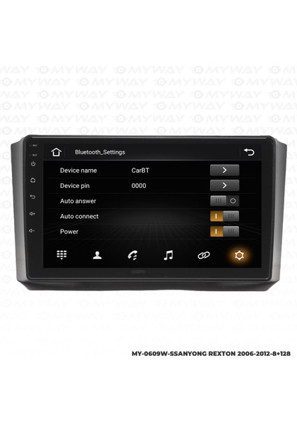 Ssangyong Rexton Android 12 Multimedya Carplay 4gb RAM+64GB HDD 2006-2012 Navigasyon Ekran modelleri
