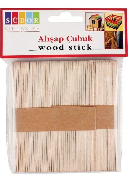 Dil Ahşap Çubuk Dondurma Çubuğu Küçük Dar