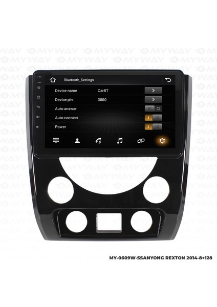 Ssangyong Rexton Android 12 Multimedya Carplay 4gb RAM+64GB HDD 2014 Navigasyon Ekran modelleri