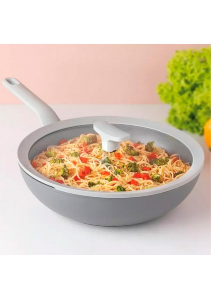 Kapaklı Wok Tava Pan 28 cm