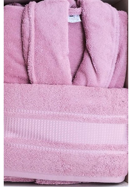 Colourist Aile Bornoz Seti Indigo-Pembe modelleri