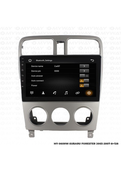 Subaru Forester Android 12 Multimedya Carplay 4gb RAM+64GB HDD 2003-2007 Navigasyon Ekran modelleri