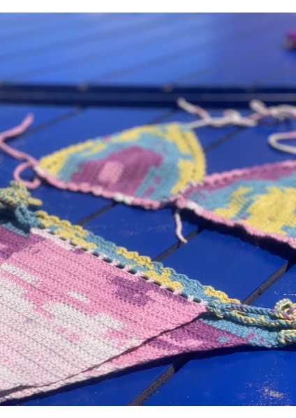 Sista El Örgüsü Handmade Mor Bikini Takımı fiyatları
