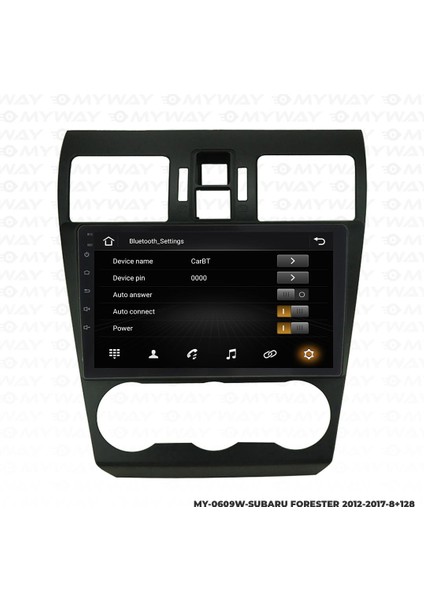 Subaru Forester Android 12 Multimedya Carplay 4gb RAM+64GB HDD 2012-2017 Navigasyon Ekran modelleri