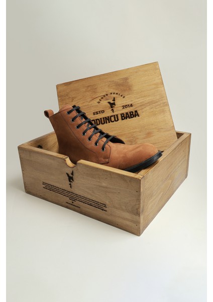 Erkek Nubuk Hakiki Deri Kışlık Bot – Taba, Fermuarlı, Kaymaz Kauçuk Taban, Şık & Rahat Stil fırsatları